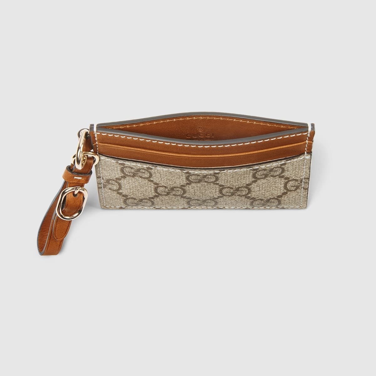Gvc*1 Emblem card case with strap
