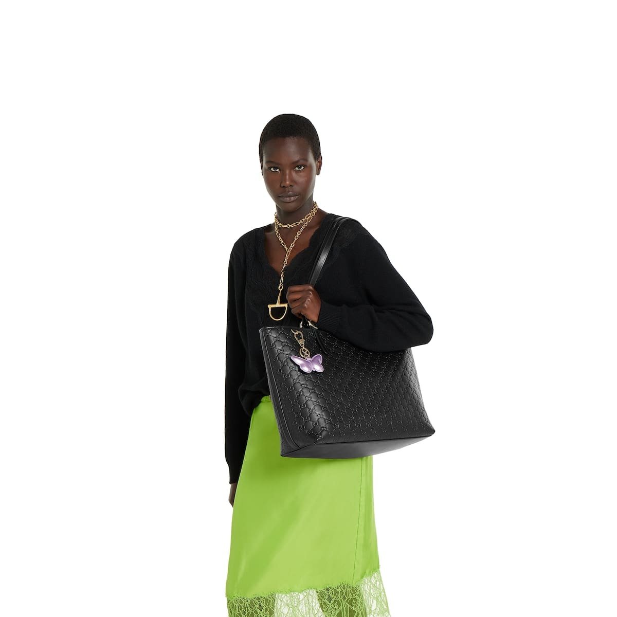Gvc*1 Emblem large tote bag