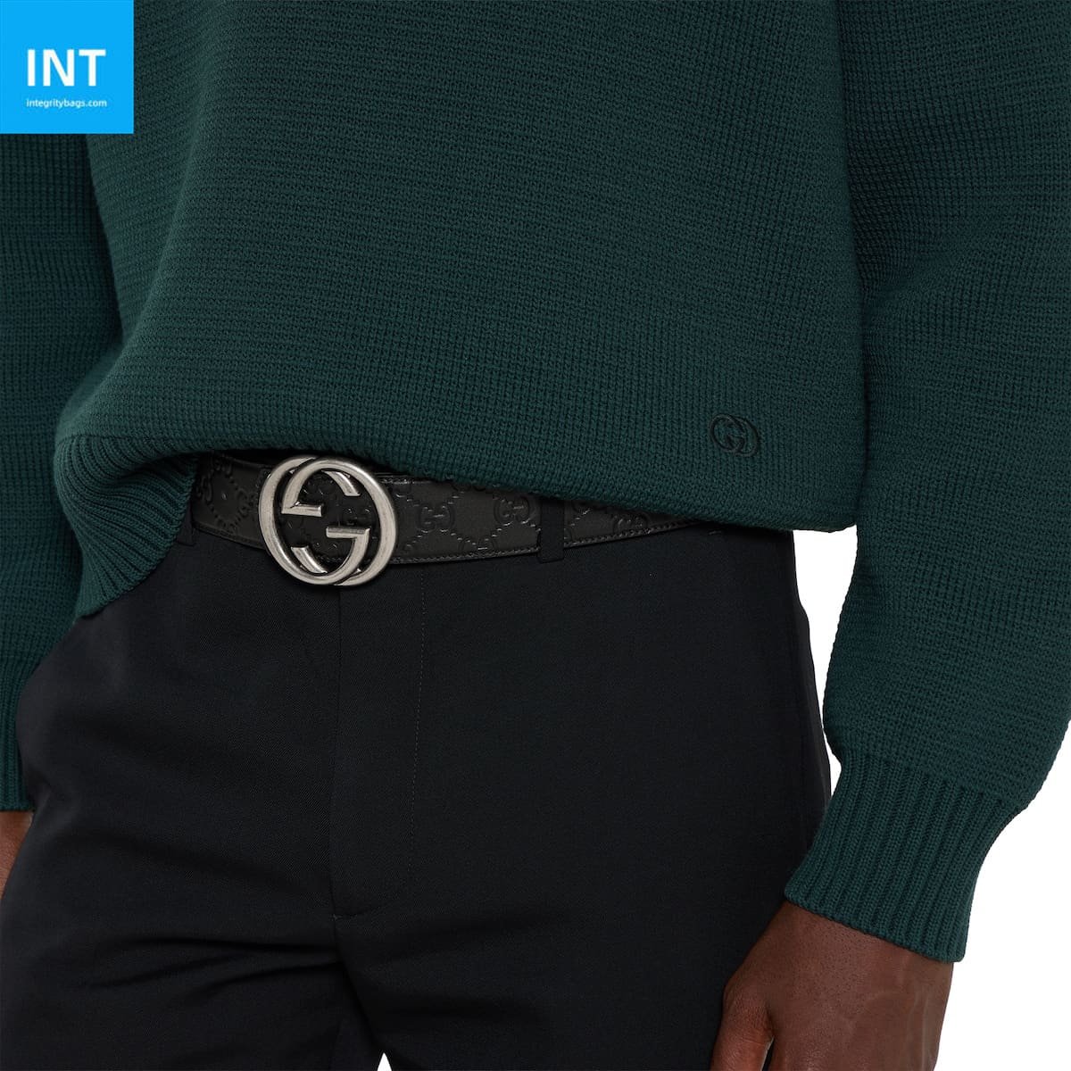 Gvc*1 Reversible belt with Interlocking G buckle