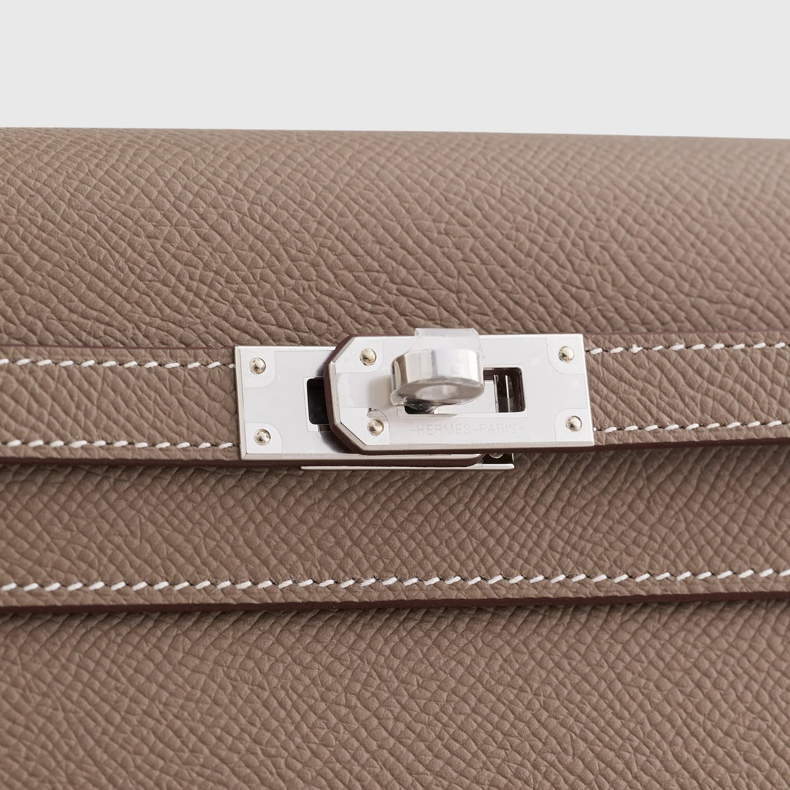 H**me5 Kelly To Go Epsom Etoupe Sellier Palladium Hardware