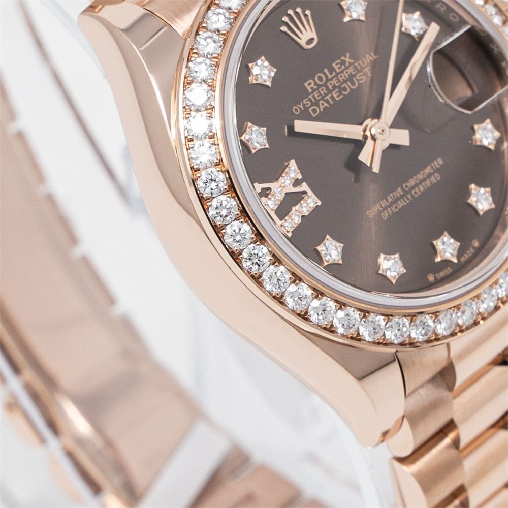 R01ex Lady-Datejust Chocolate Dial D1am0nd Bezel 28mm 279135RBR