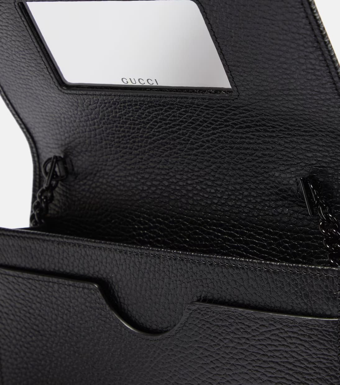Gvc*1 GG Marmont leather wallet on chain