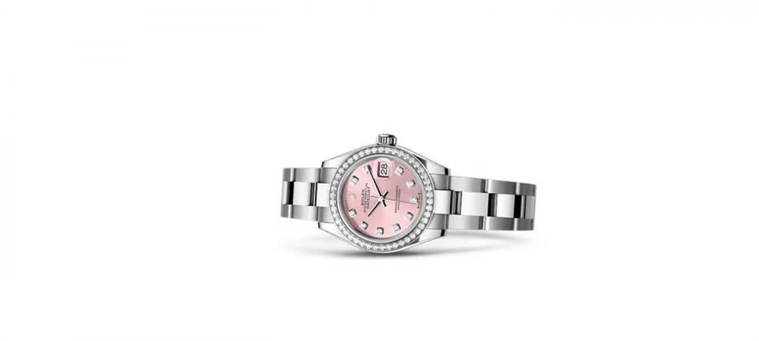 R01ex Oyster Perpetual 31mm 1.50ct D1am0nds Pink Dial Steel Automatic Watch