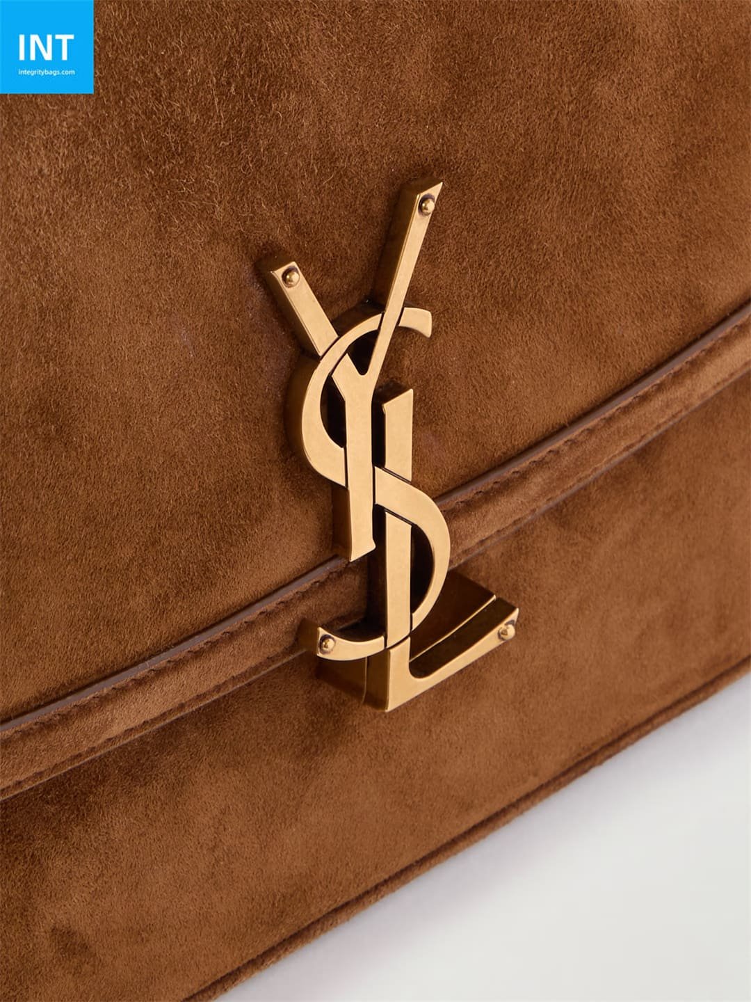 Sa1nt Lau*nt Solferino medium suede shoulder bag