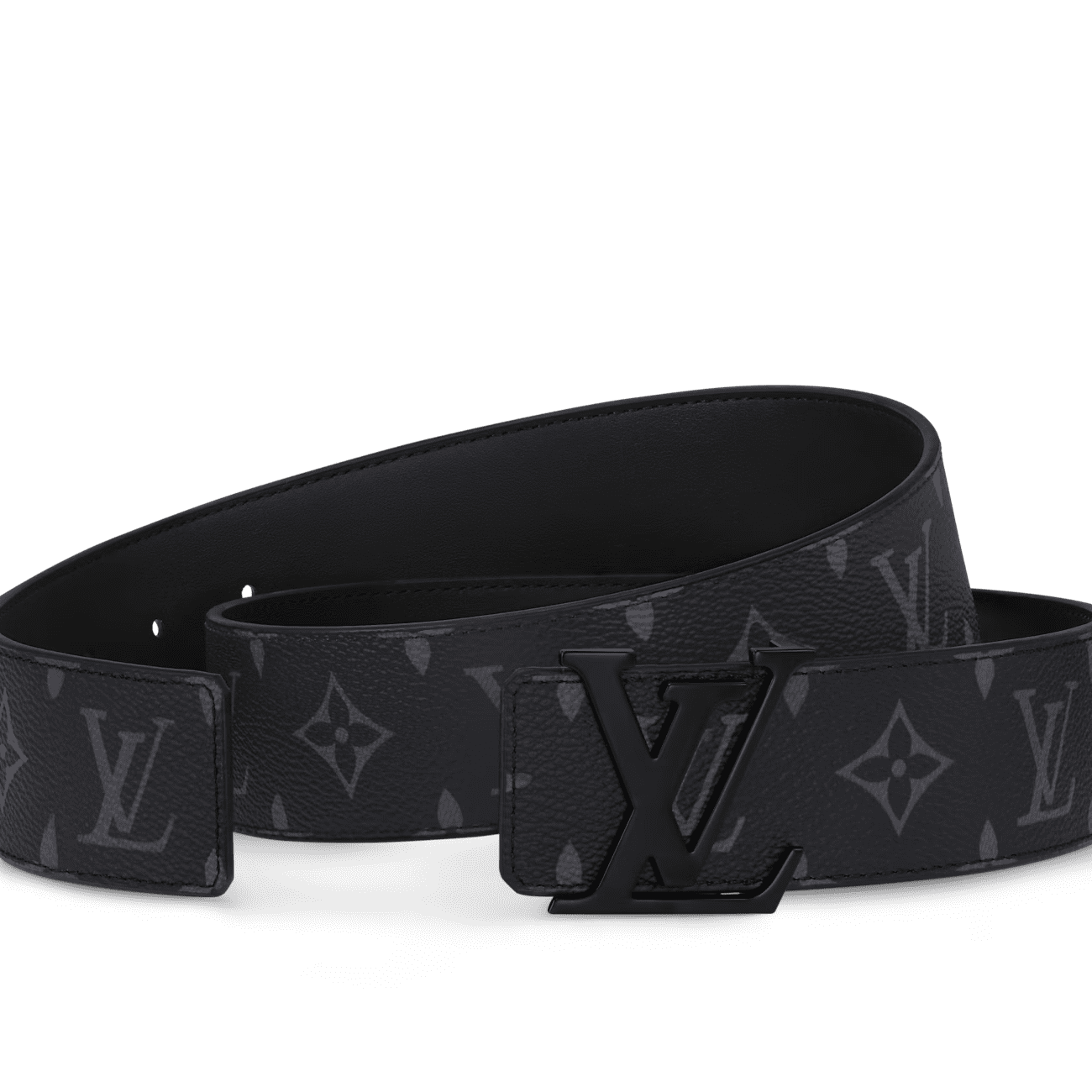 L0vis Vvtt0n M4482S LV Initiales 40mm Matte Black Belt