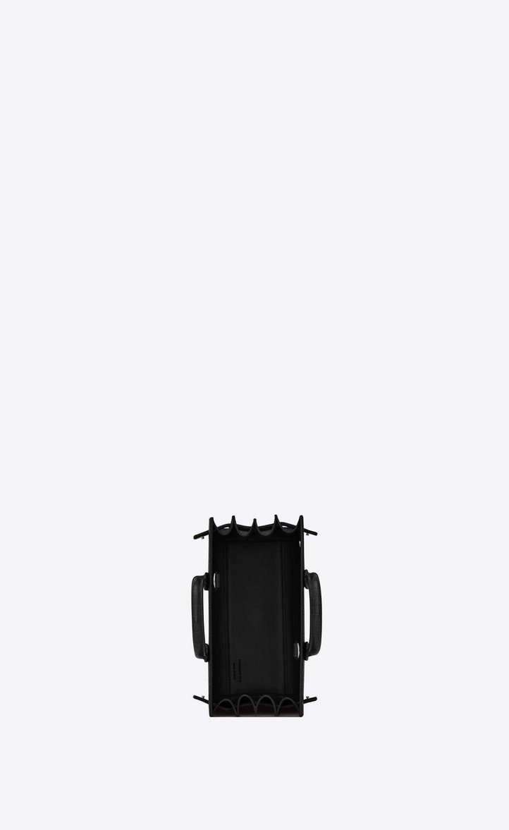 Sa1nt Lau*nt SAC DE JOUR NANO CROCODILE-EMBOSSED LEATHER BAG