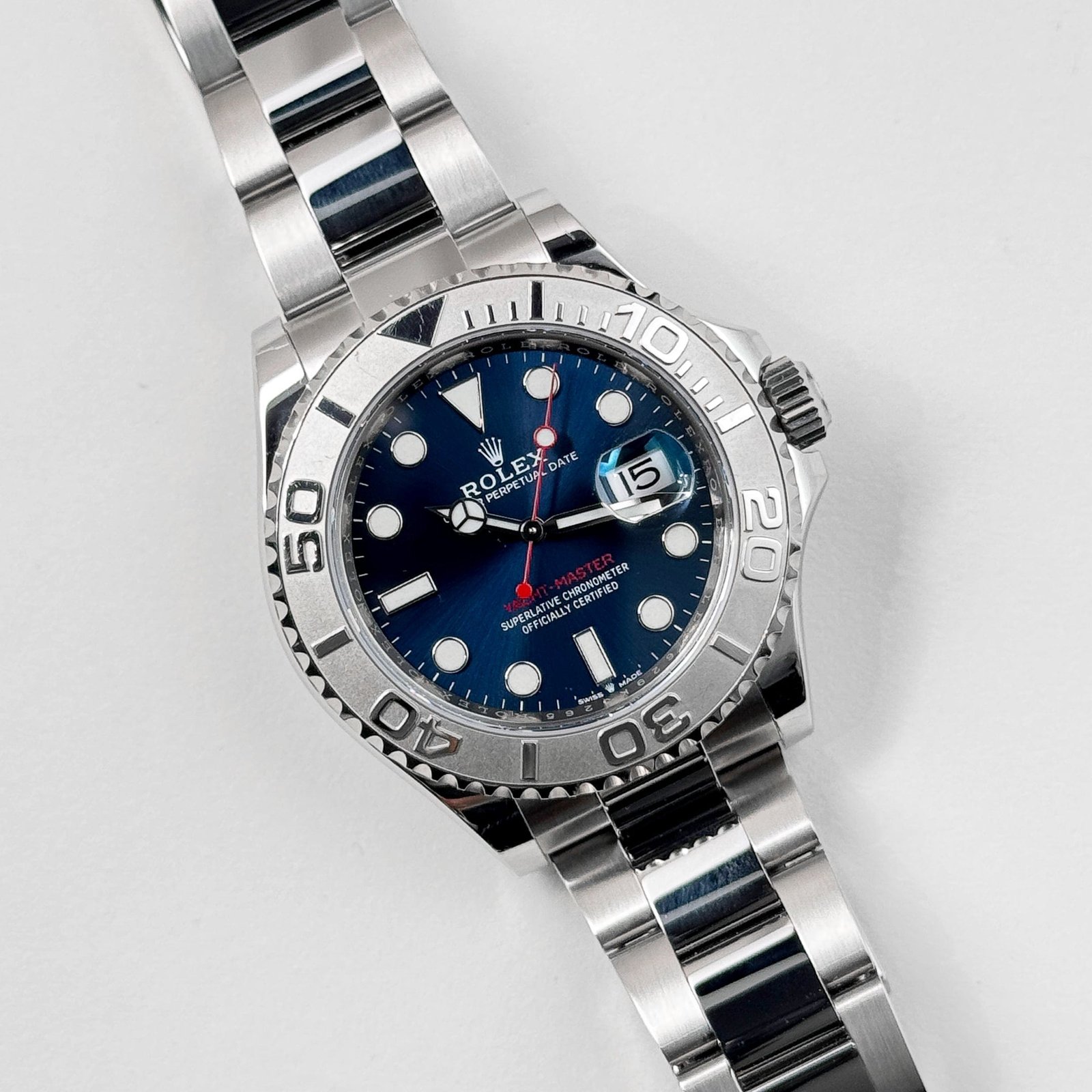 R01ex Yacht-Master 40 126622 Stainless Steel Blue Dial (2020)