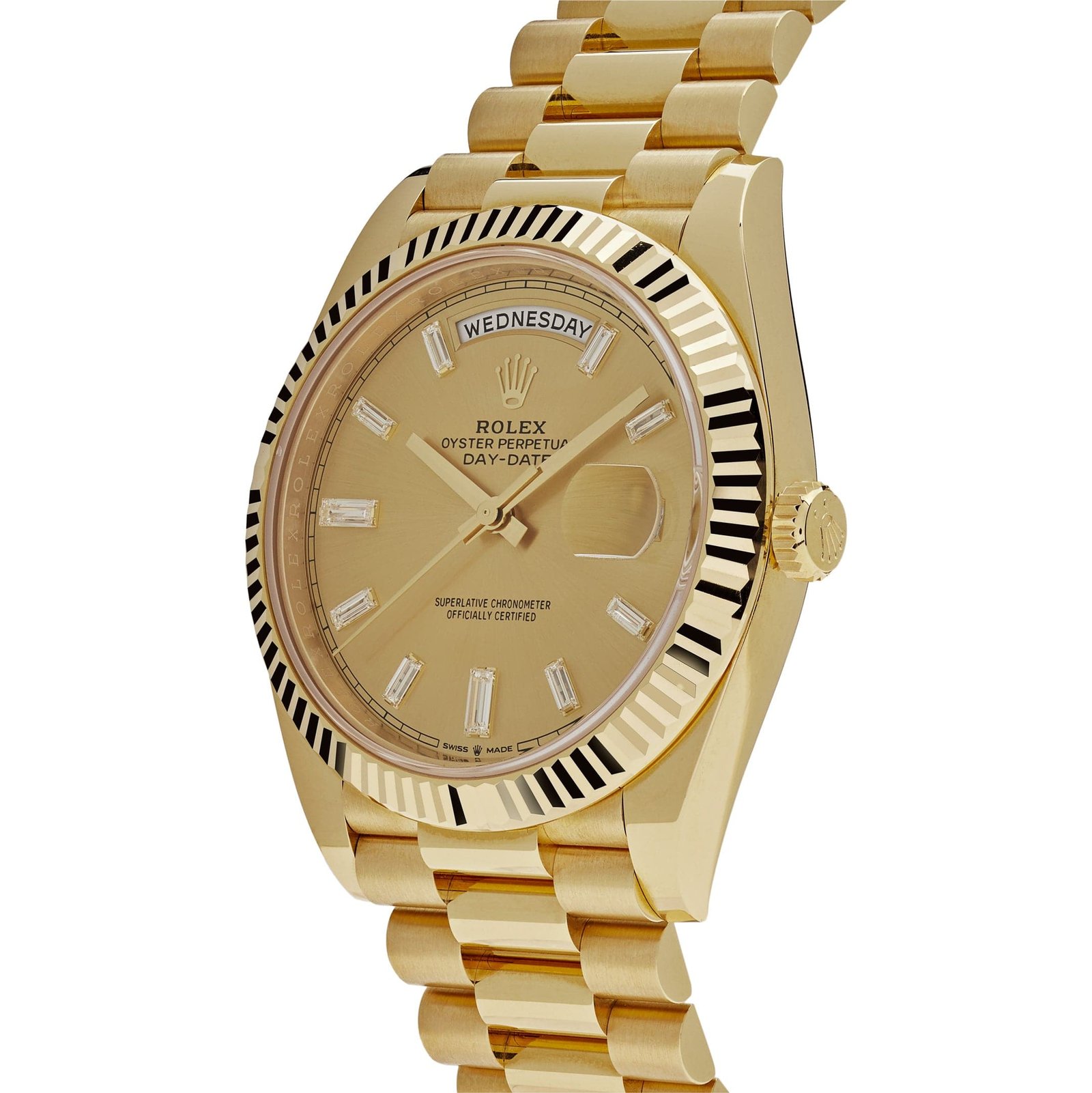 R01ex Day-Date 40 228238 Yellow Gold Champagne D1am0nd Dial (2024)
