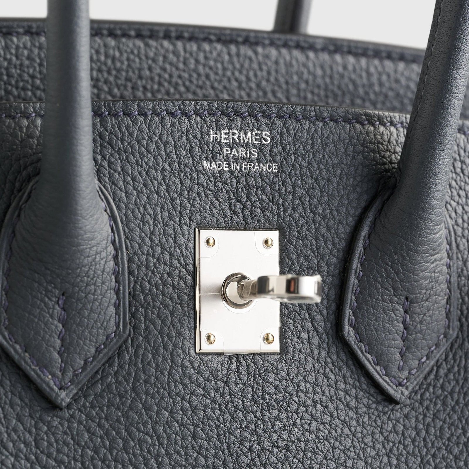 H**me5 Birkin 25 Togo Gris Misty Palladium Hardware