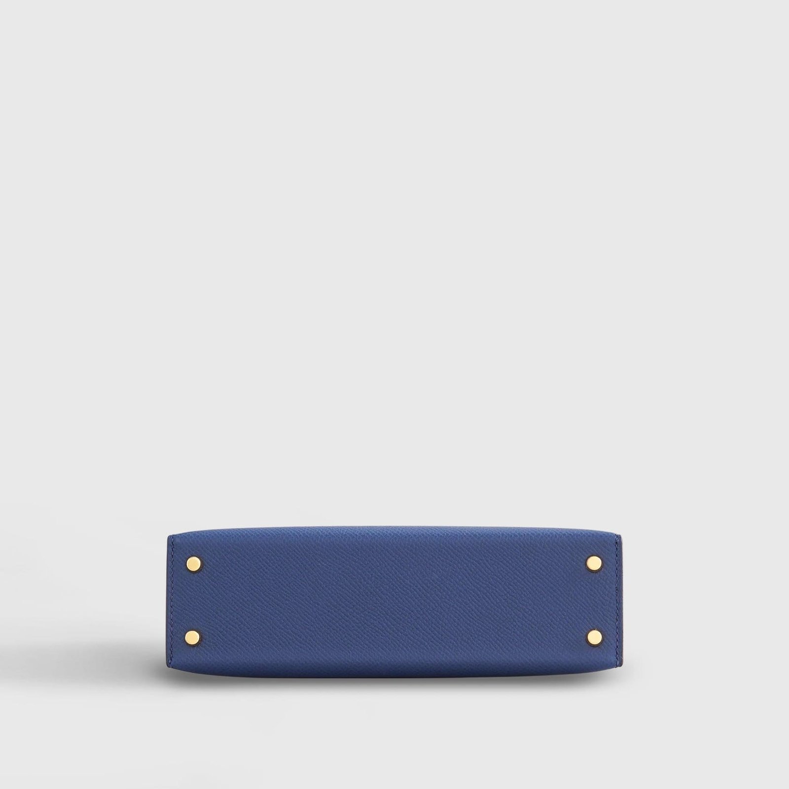 H**me5 Kelly Mini Epsom Blue Navy Gold Hardware