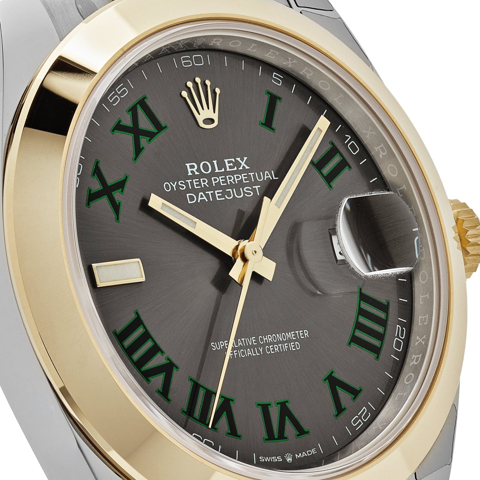 R01ex Datejust 41 126303 ‘Wimbledon’ Yellow Gold Stainless Steel Slate Dial (2024)