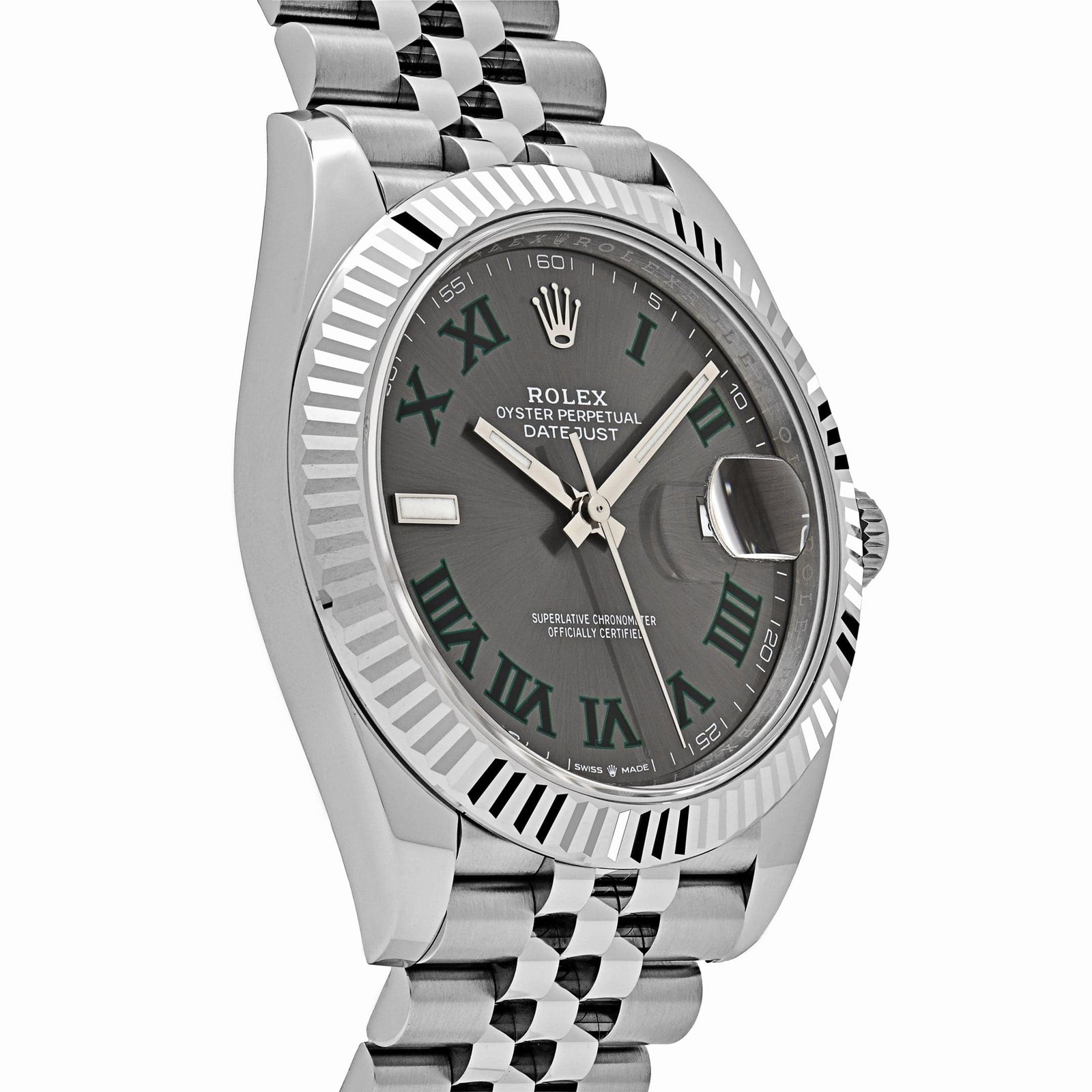 R01ex Datejust 41 126334 ‘Wimbledon’ Stainless Steel Slate Dial Jubilee (2025)