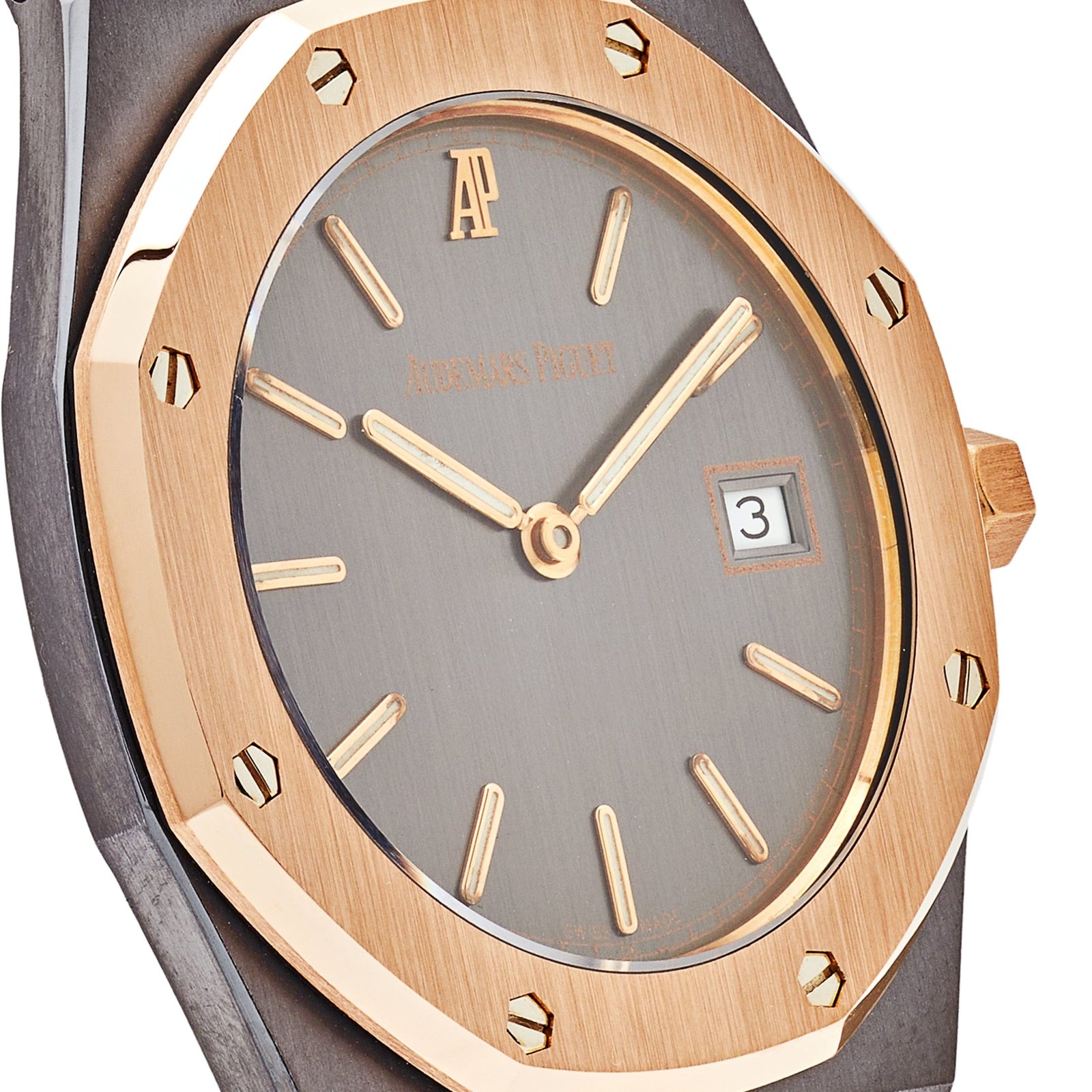 Audemars P1g*et Royal Oak 56175TR.0.0789TR ‘Ladies’ Two-Toned Tantalum Rose Gold Slate Dial