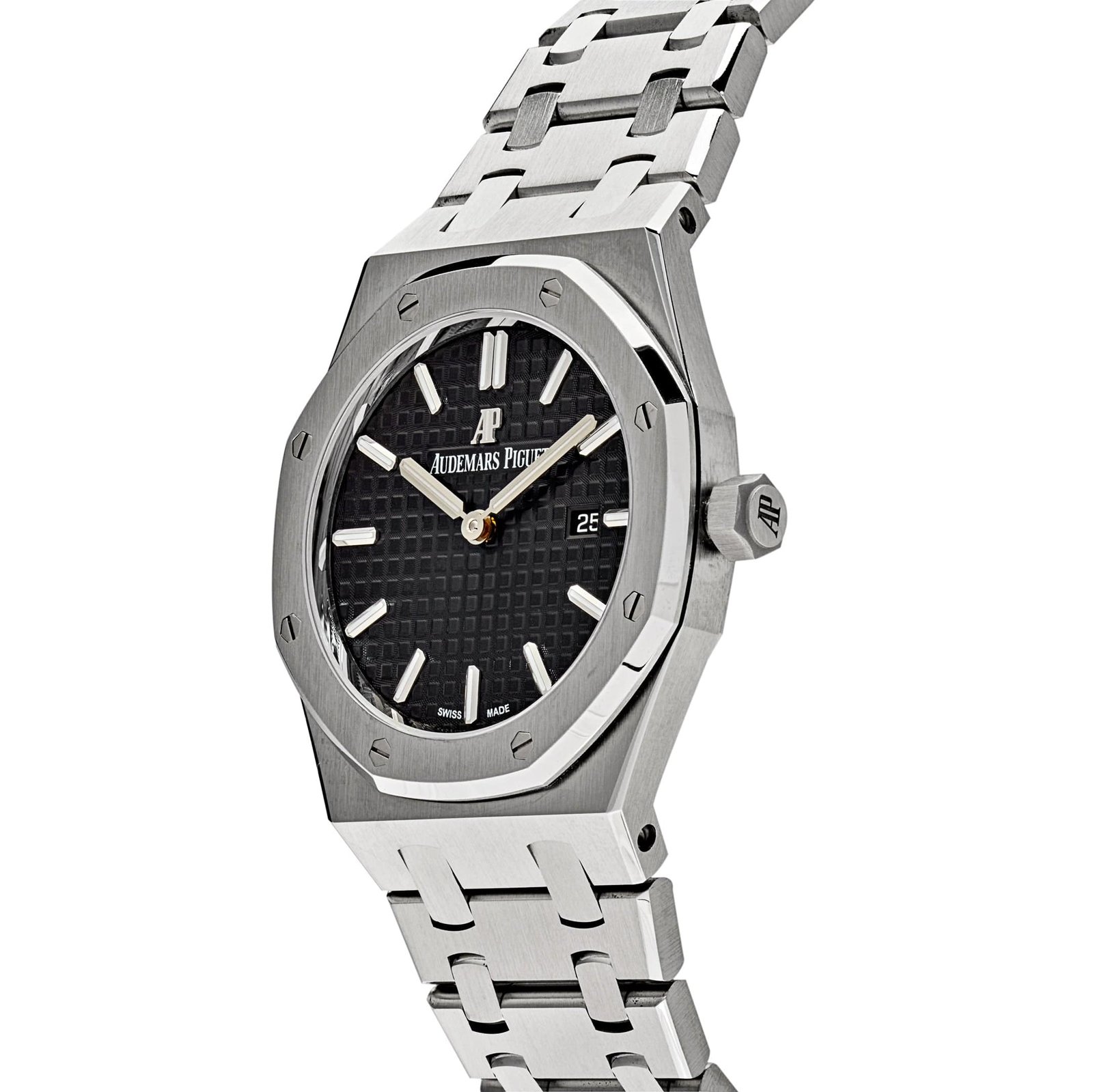Audemars P1g*et Royal Oak 67650ST.OO.1261ST.01 Lady Quartz Steel Black Dial