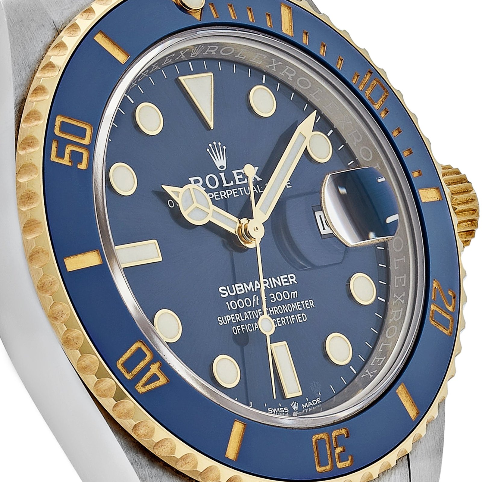 R01ex Submariner Date 126613LB Stainless Steel Yellow Gold Blue Dial (2025)
