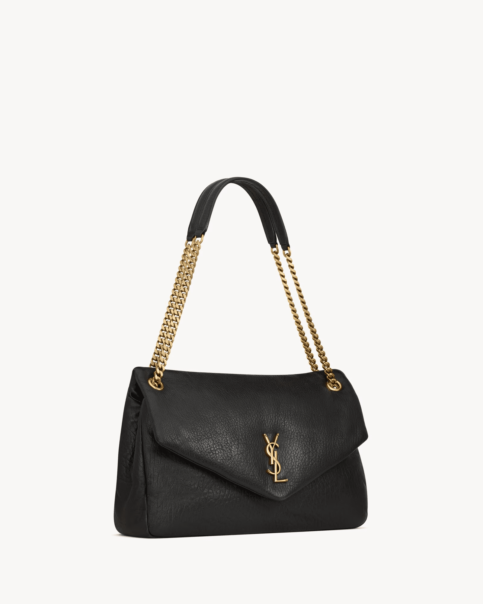 Sa1nt Lau*nt Calypso large in grained lambskin