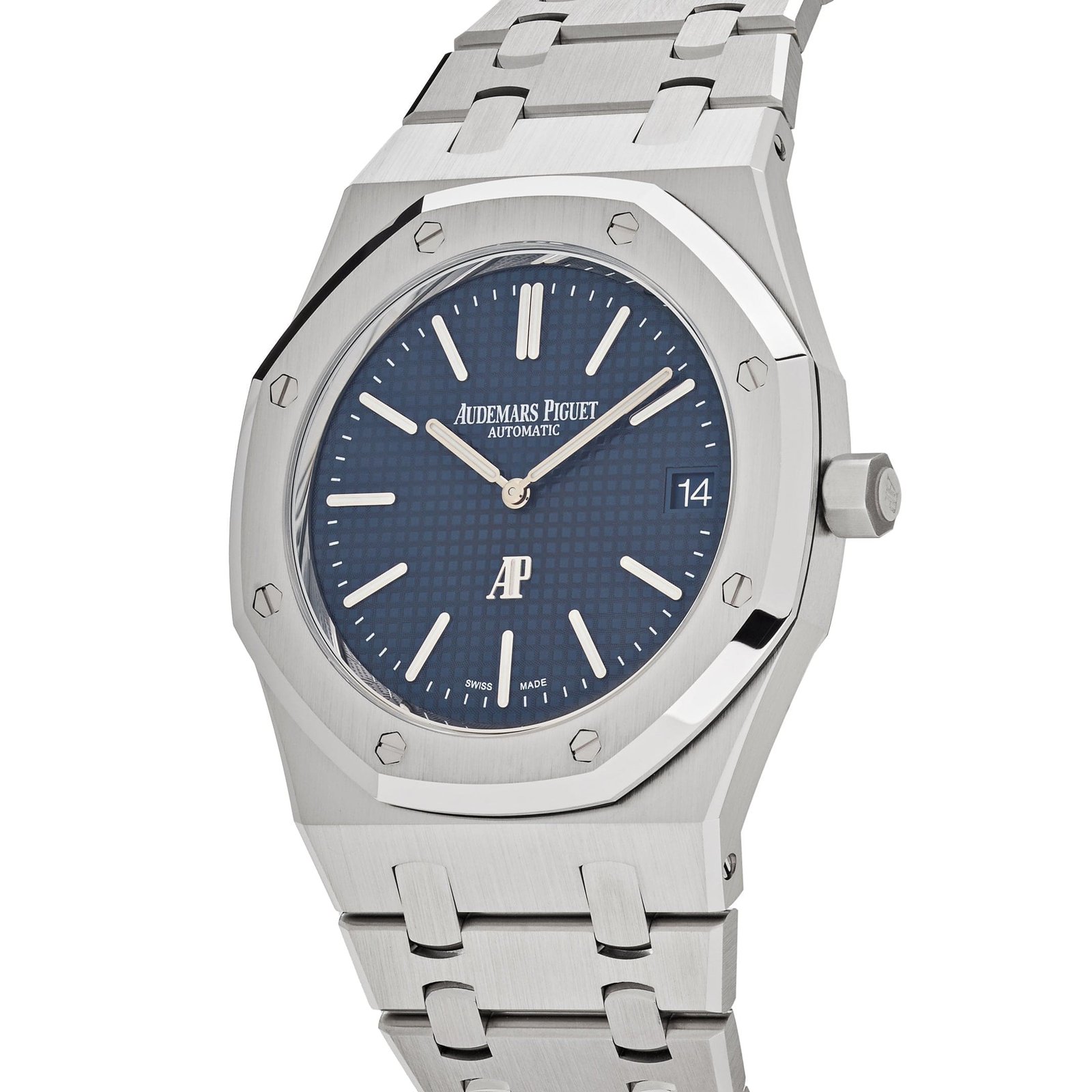 Audemars P1g*et Royal Oak 16202ST.OO.1240ST.01 ‘Jumbo’ Extra-Thin 50th Anniversary Stainless Steel Blue Dial (2022)
