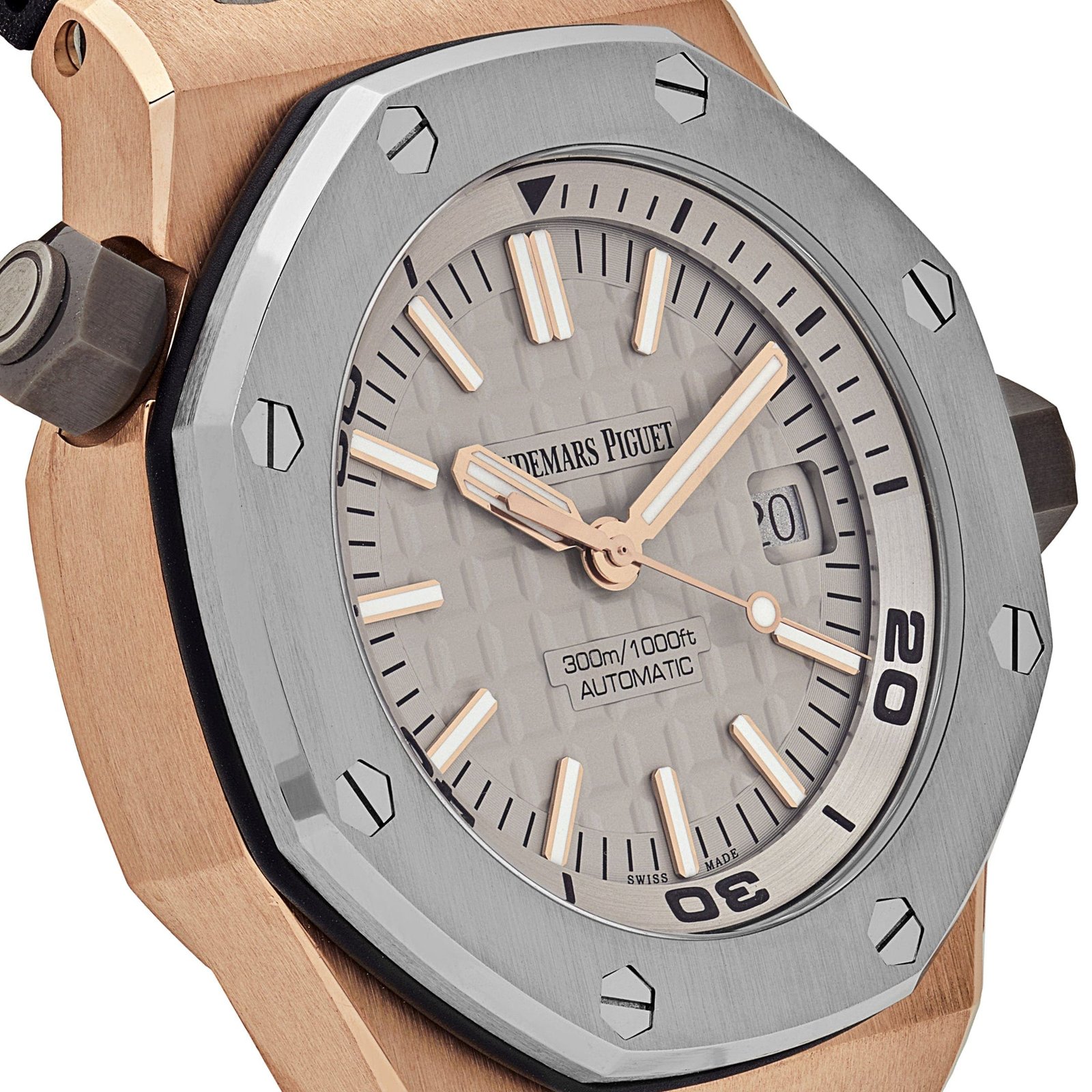 Audemars P1g*et Royal Oak Offshore 15711OI.OO.A006CA.01 Diver Rose Gold Grey Dial Limited Edition