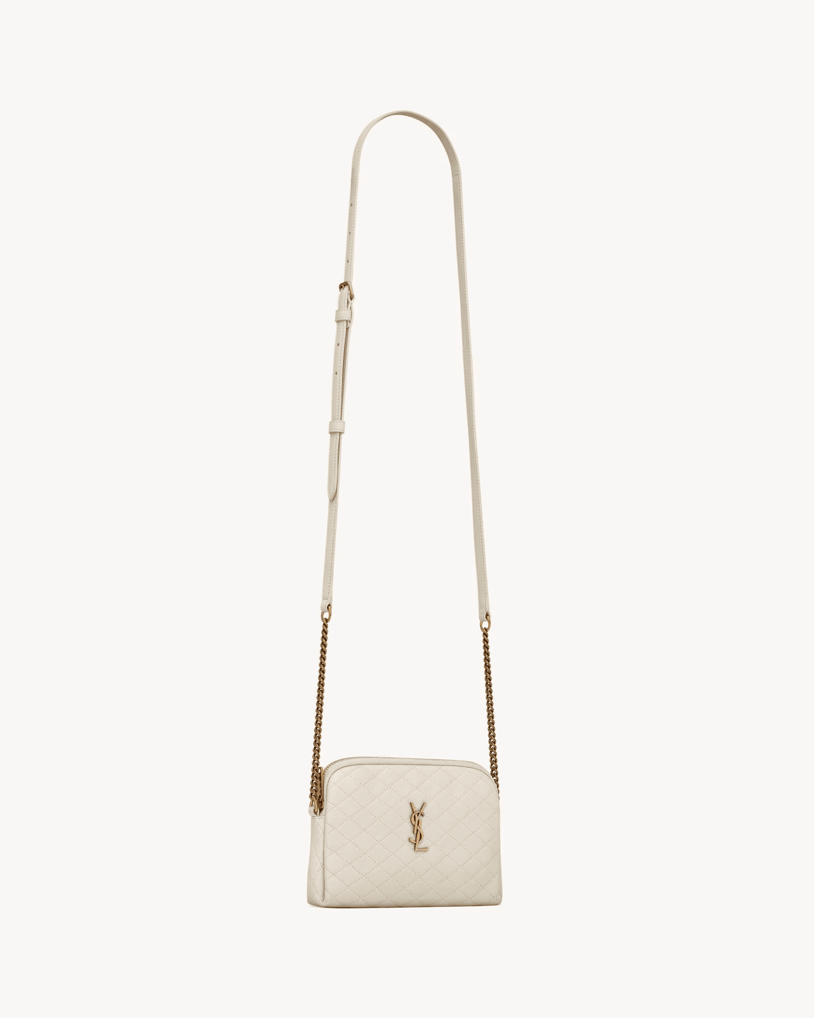 Sa1nt Lau*nt GABY ZIPPERED POUCH IN LAMBSKIN