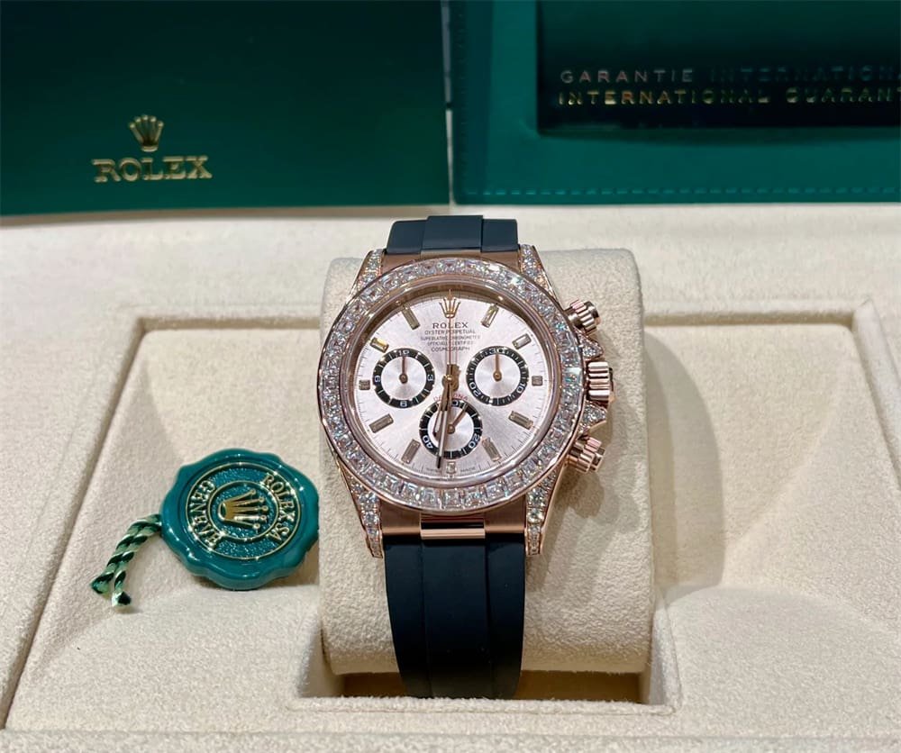R01ex Daytona 126535TBR Rose Gold Sundust D1am0nd Dial D1am0nd Bezel