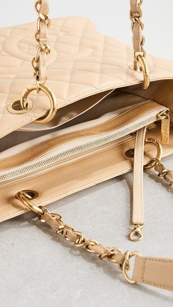 Ch**el Grand Shopping Tote Caviar