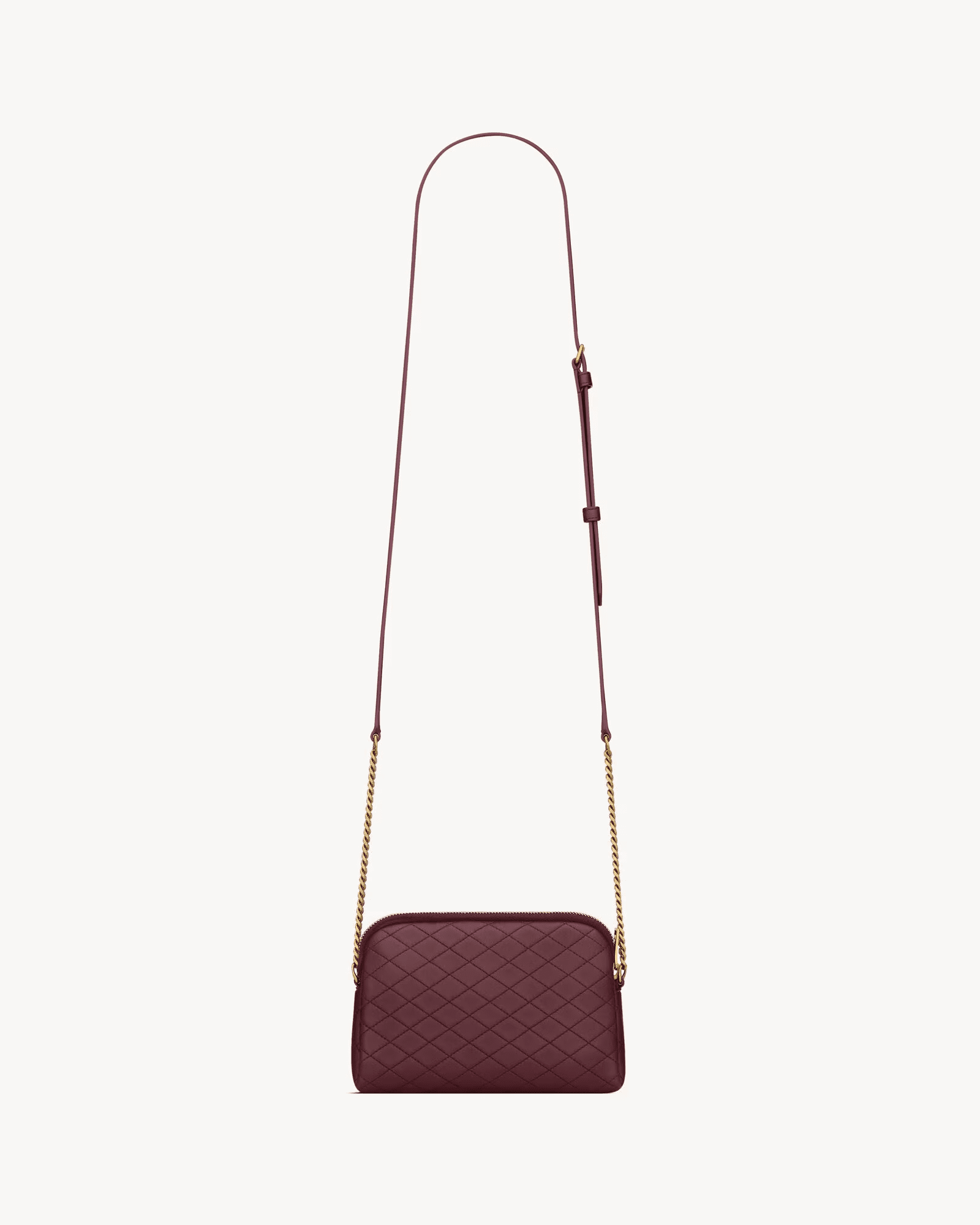 Sa1nt Lau*nt Gaby zipped pouch in quilted lambskin