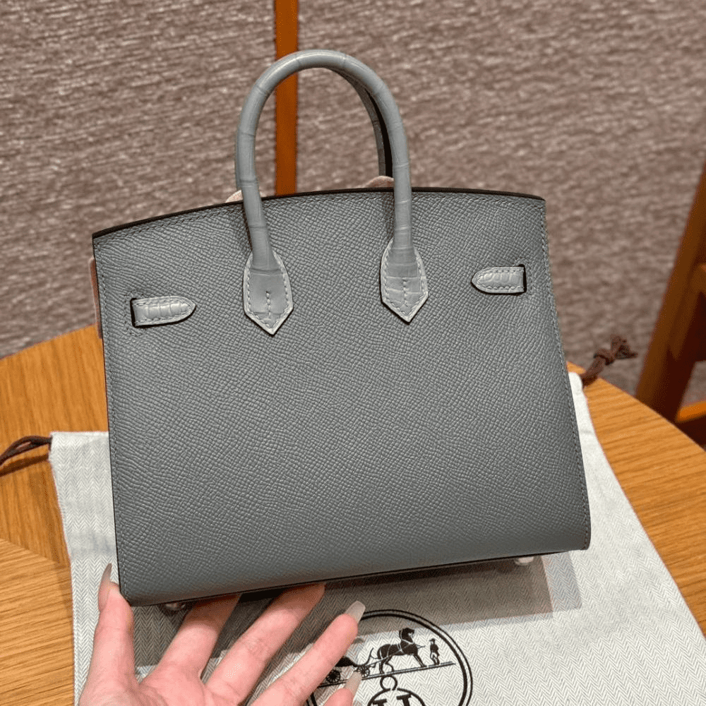 H**me5 Birkin 20 Faubourg Rainy Days Gris Misty