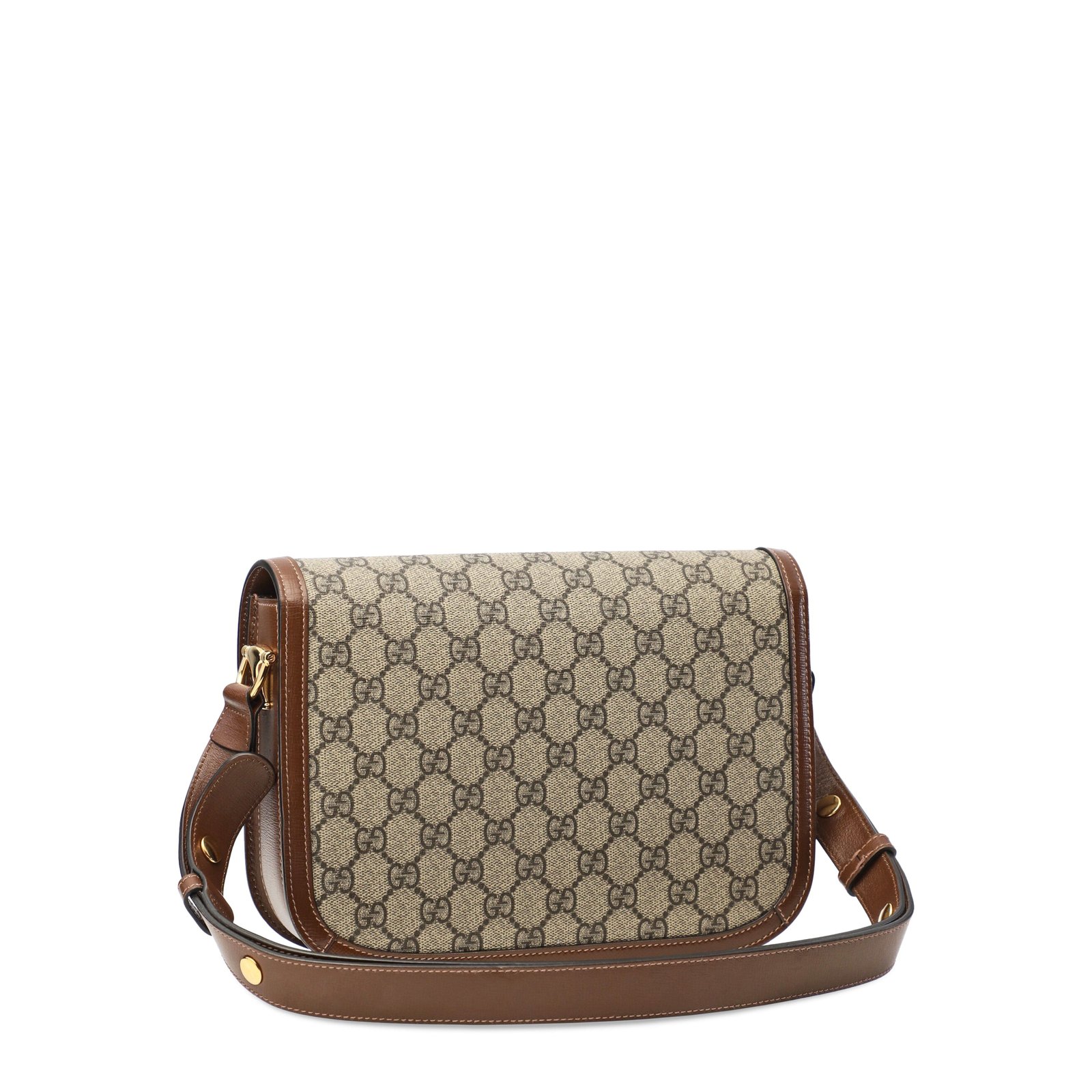 Gvc*1 – Women’s Horsebit 1955 Shoulder Bag – (Beige/Ebony)
