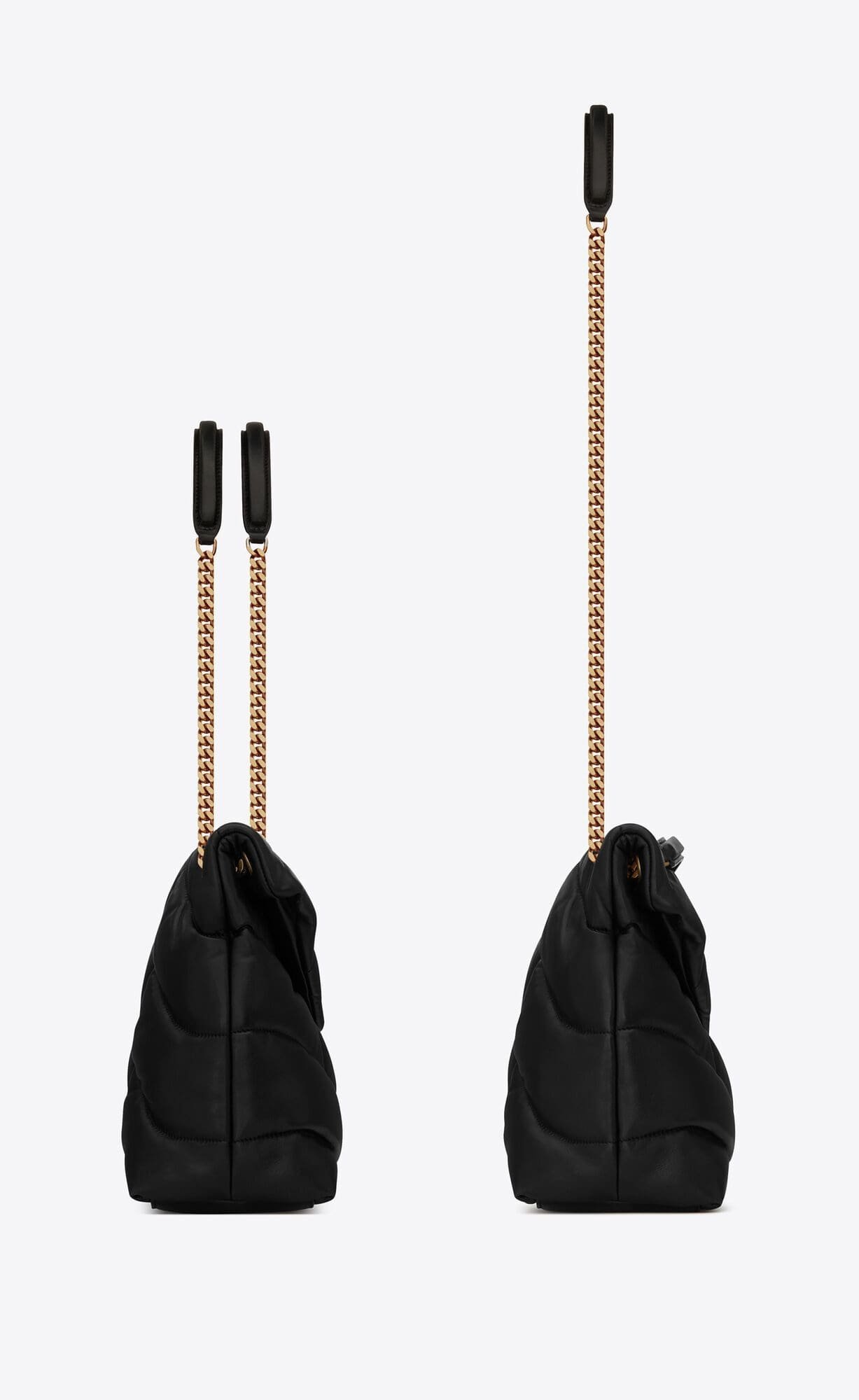 Sa1nt Lau*nt PUFFER MEDIUM BAG IN QUILTED NAPPA LEATHER