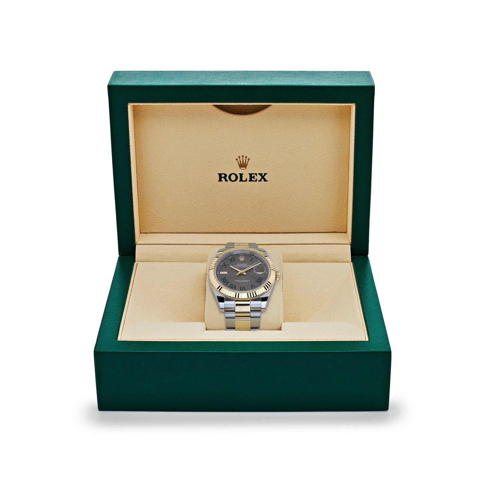 R01ex Datejust 41 126333 Yellow Gold Stainless Steel Wimbledon Slate Dial Oyster (2024)