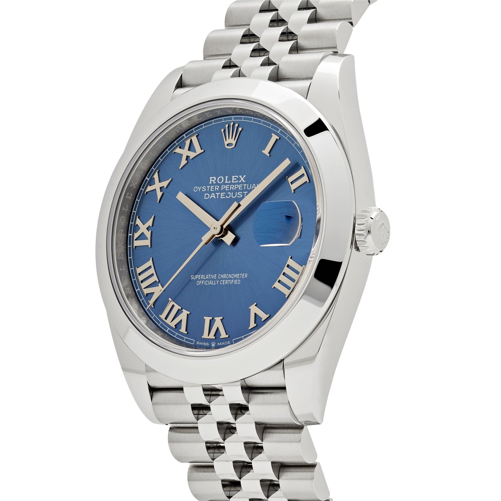 R01ex Datejust 41 126300 Stainless Steel Blue Roman Dial Jubilee (2025)