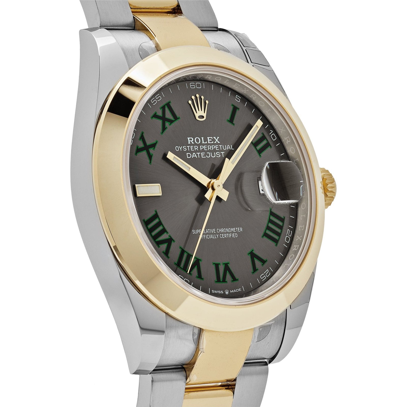 R01ex Datejust 41 126303 ‘Wimbledon’ Yellow Gold Stainless Steel Slate Dial (2024)