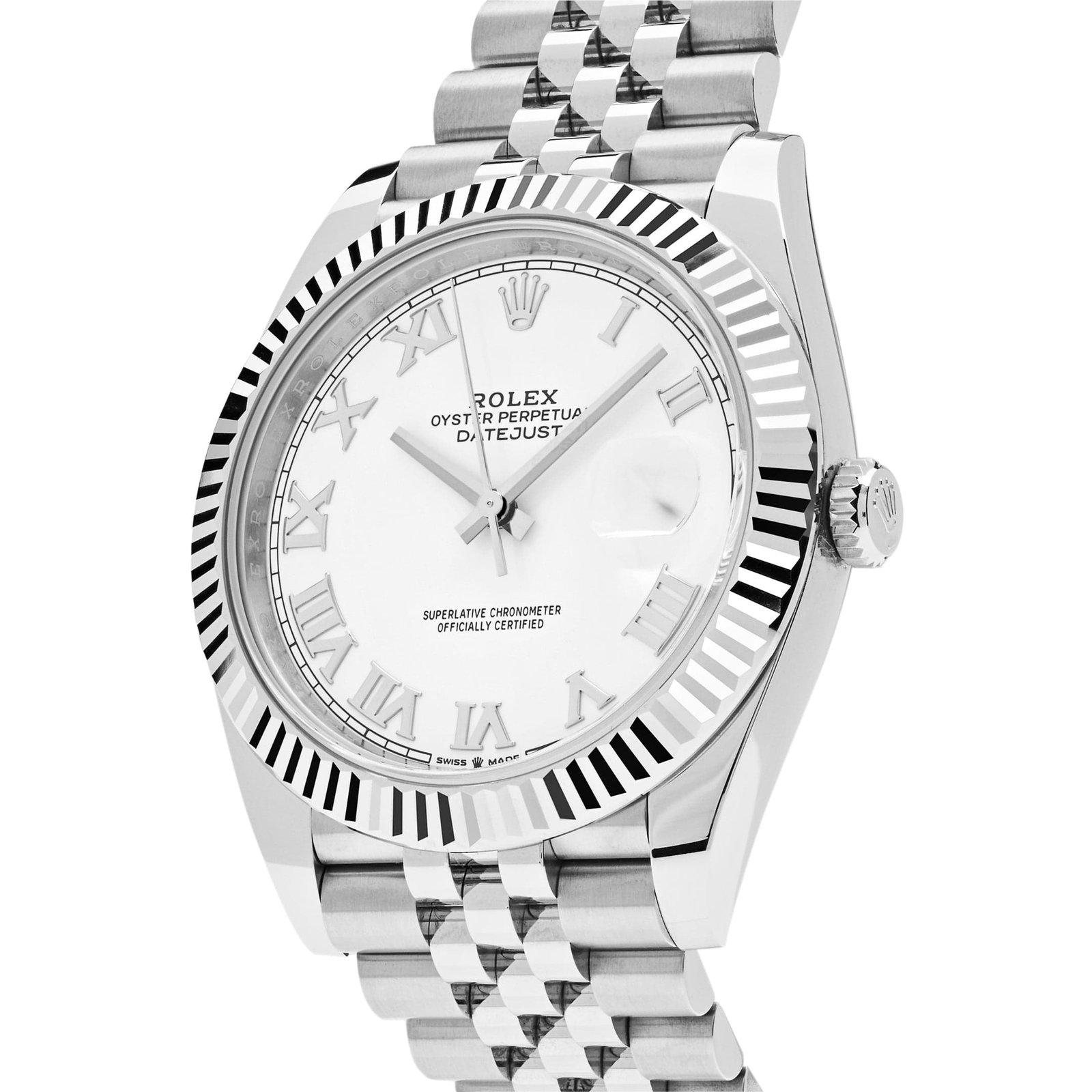 R01ex Datejust 41 126334 Stainless Steel White Dial Jubilee