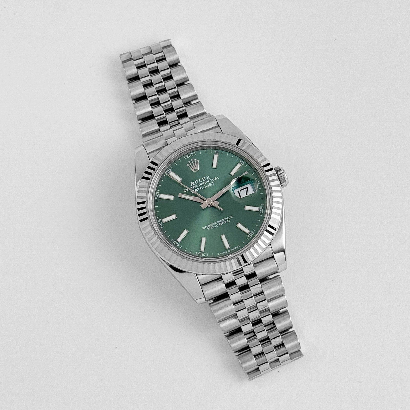 R01ex Datejust 41 126334 Stainless Steel Green Dial Jubilee (2022)