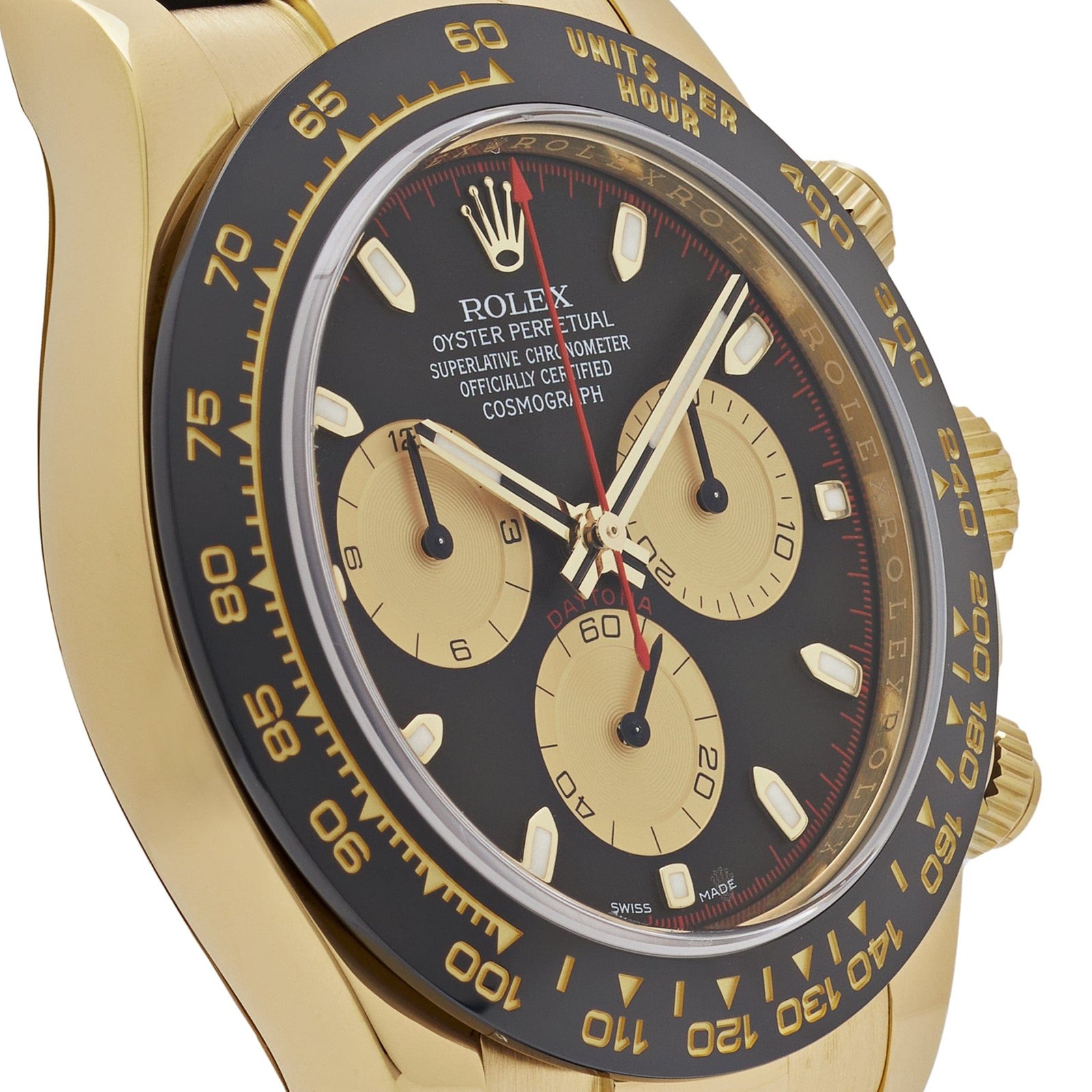 R01ex Daytona 116518LN ‘Paul Newman’ Yellow Gold Black Dial (2022)