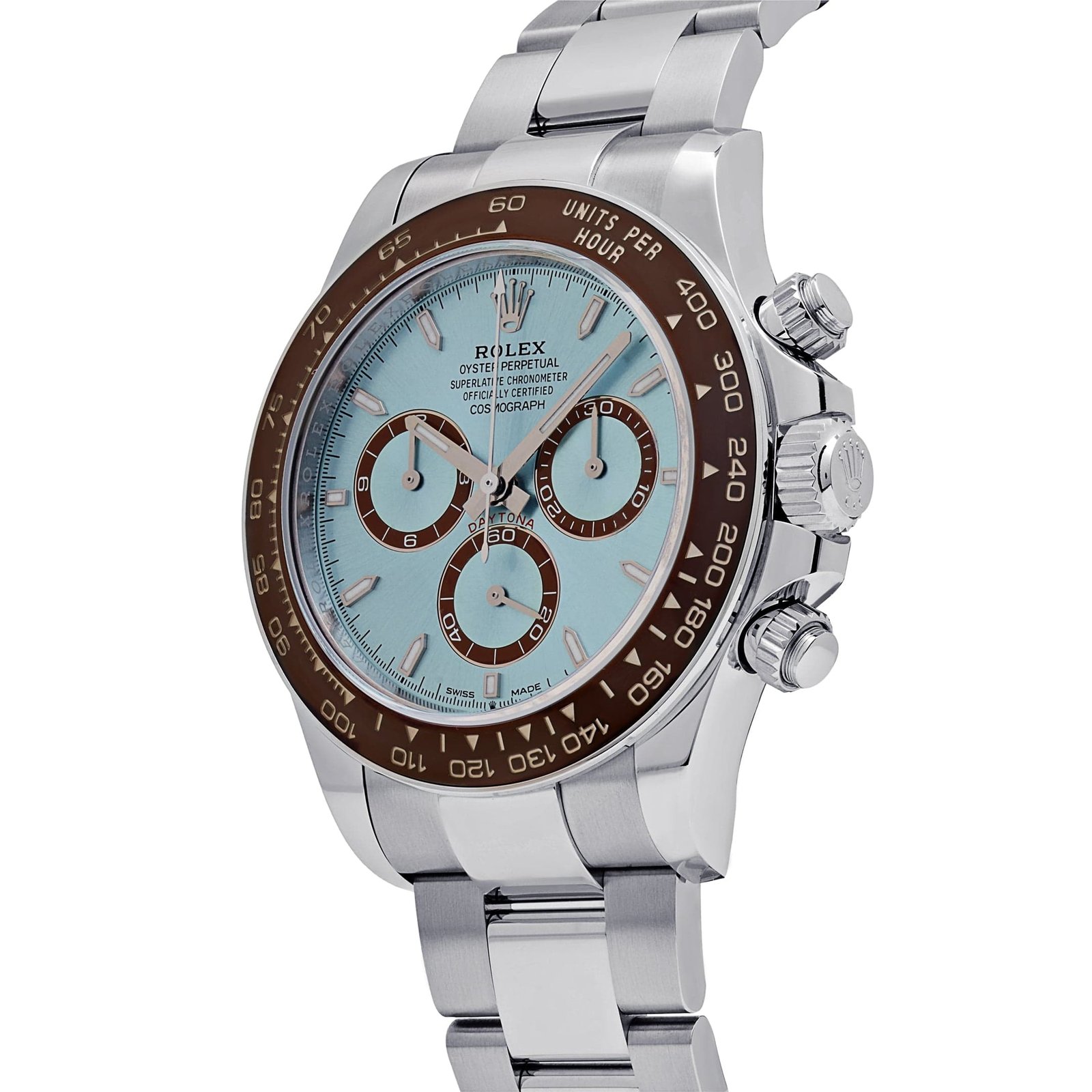R01ex Daytona 126506 Platinum Ice Blue Dial