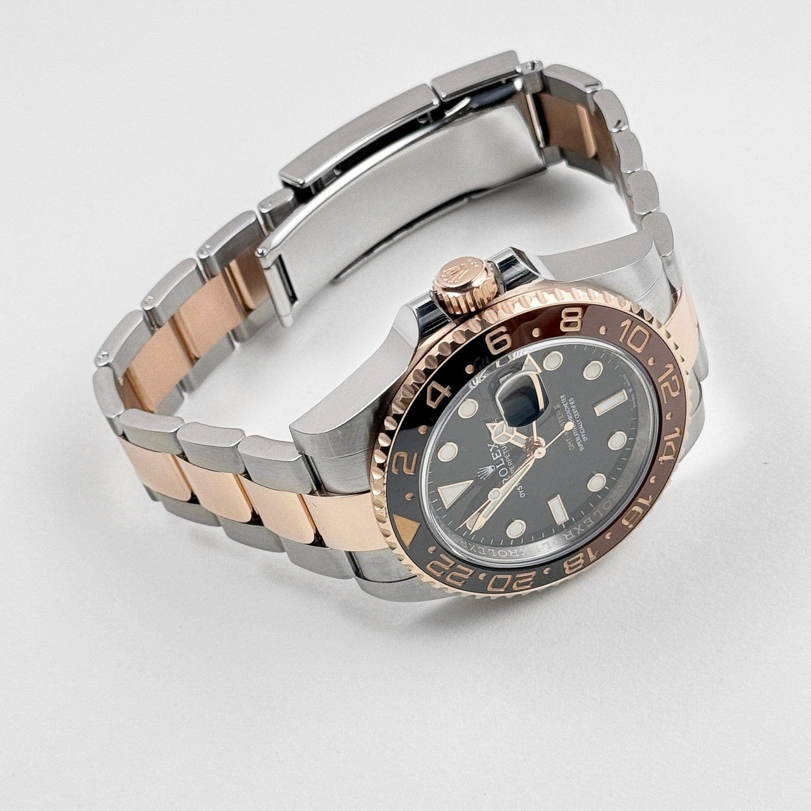 R01ex GMT-Master II 126711CHNR ‘Root Beer’ Rose Gold Stainless Black Dial (2020)