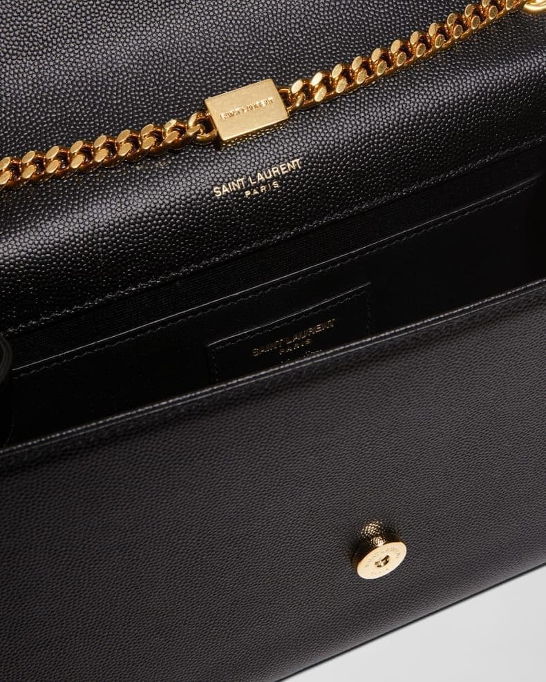 Sa1nt Lau*nt Kate Medium Y51 Crossbody Bag in Grained Leather