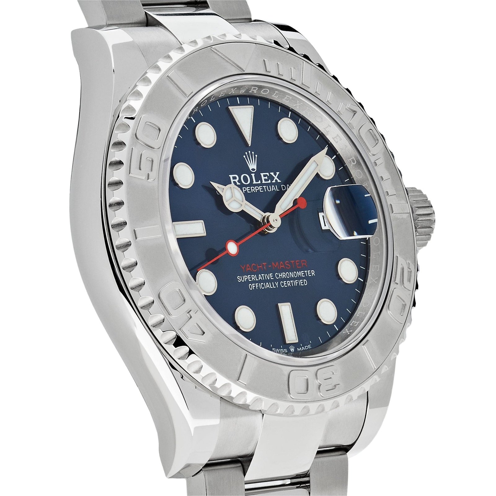 R01ex Yacht-Master 40 126622 Stainless Steel Blue Dial